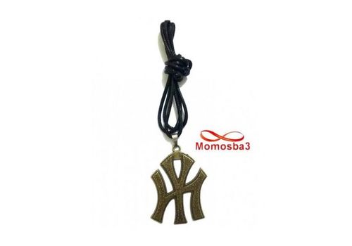 Collier Fil Noir Réglable Avec Pendentif New York City Logo BRONZE (Unisex) au meilleur prix au Maroc