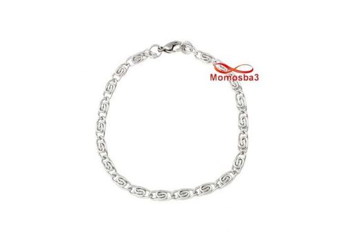 Gourmette En Acier Inoxydable Argenté au meilleur prix au Maroc