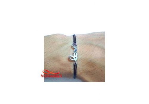 Bracelet Fil Noir Réglable Avec Pendentif LOVE En Acier Inoxydable - Unisex au meilleur prix au Maroc