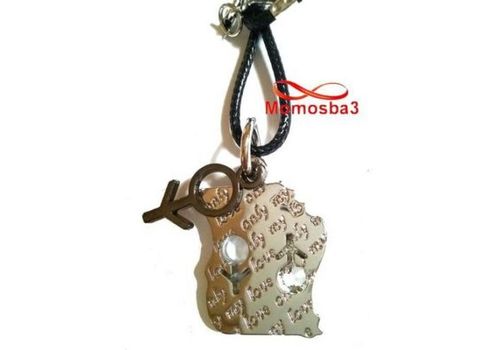 Collier Fil Noir Et Pendentif En Acier Inoxydable - Unisex au meilleur prix au Maroc