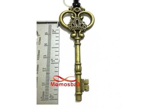 Collier Grande Clé BRONZE Avec Fil Réglable - Unisex au meilleur prix au Maroc