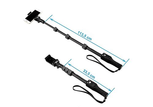 Perche Selfie 1M25 Pro télescopique Avec Télécommande Bluetooth YT-1288 au meilleur prix au Maroc