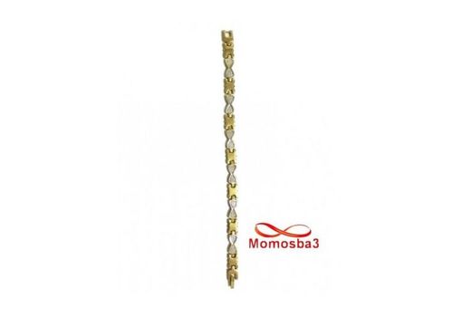 Bracelet En Acier Inoxydable Argenté + DORE Unisex Réglable au meilleur prix au Maroc