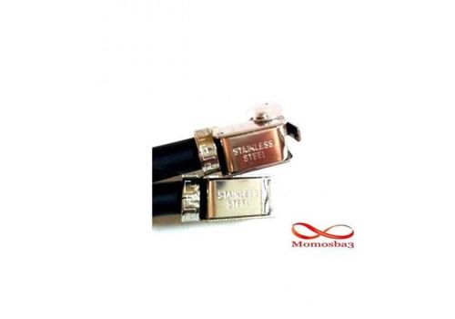 Bracelet En Silicon Noir Et Acier Inoxydable Argenté (Réglable) au meilleur prix au Maroc