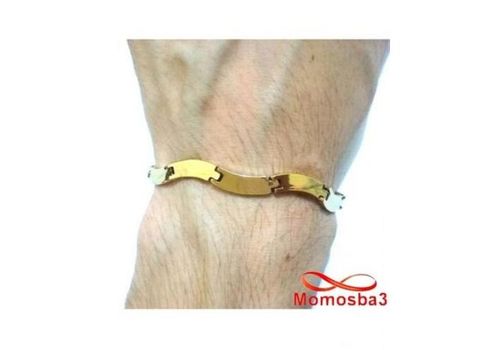 Bracelet En Acier Inoxydable DORE Unisex Réglable au meilleur prix au Maroc