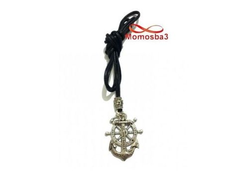 Collier Fil Noir Avec 2 Pendentif Ancre Marine USA Et Direction Du Navire LOVE au meilleur prix au Maroc