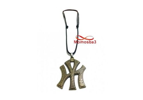 Collier Fil Noir Réglable Avec Pendentif New York City Logo BRONZE (Unisex) au meilleur prix au Maroc