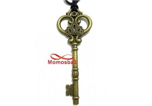 Collier Grande Clé BRONZE Avec Fil Réglable - Unisex au meilleur prix au Maroc