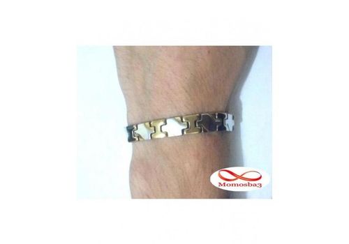 Bracelet En Acier Inoxydable - Argenté + DORE au meilleur prix au Maroc