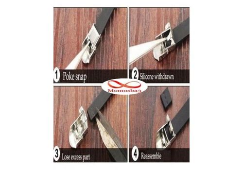 Bracelet En Acier Inoxydable Et Silicone + Cuir (Réglable) au meilleur prix au Maroc