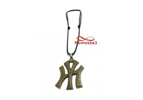 Collier Fil Noir Réglable Avec Pendentif New York City Logo BRONZE (Unisex) au meilleur prix au Maroc