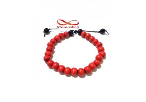 Agate Bois ROUGE Unisex Avec Fil Réglable au meilleur prix au Maroc