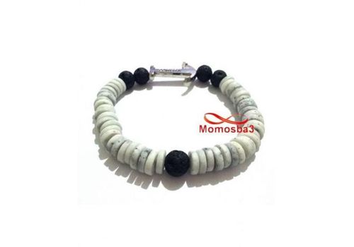 Agate Pierre Naturelle Avec Pendentif Ancre Vikings Unisex au meilleur prix au Maroc