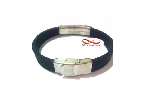 Bracelet En Acier Inoxydable Et Silicone (Réglable) au meilleur prix au Maroc