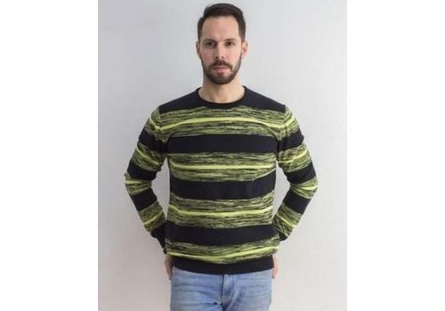 Pull col rond coton - Multi couleur au meilleur prix au Maroc