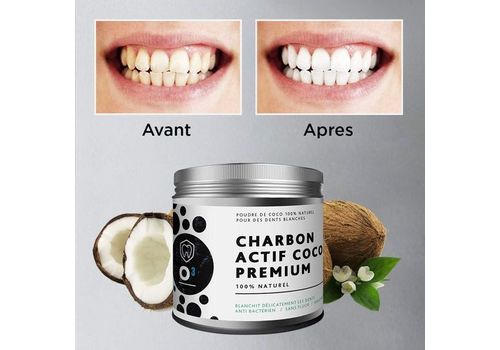 Nettoyage Blanchiment Des Dents L'hygiène Poudre Nature Charbon au meilleur prix au Maroc