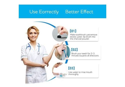 Charbon Actif Dents Blanchiment Organique Naturel de Charbon  Dentifrice Poudre au meilleur prix au Maroc