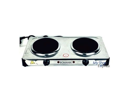 PLAQUE DE CUISSON ELECTRIQUE DOUBLE 2000W INOX BOMANN GERMANY au meilleur prix au Maroc