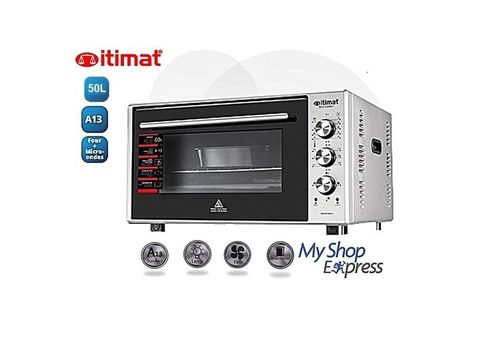 ITIMAT FOUR ELECTRIQUE 50L DOUBLE VITRAGE VENTILATEUR TURBO LAMPE INTERIEUR au meilleur prix au Maroc