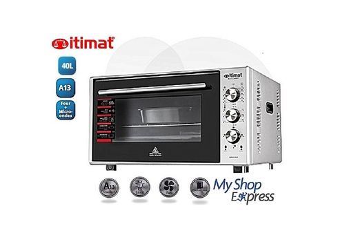 ITIMAT FOUR ELECTRIQUE 40L ITIMAT DOUBLE VITRAGE VENTILATEUR TURBO LAMPE INTERIEUR au meilleur prix au Maroc