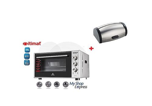 ITIMAT PACK FOUR ELECTRIQUE 50L + BOITE A PAIN ET BRIOCHES LAMACOM GRIS au meilleur prix au Maroc