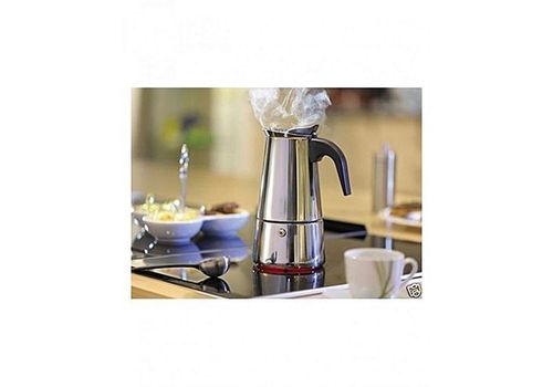 Cafetière italienne en acier inoxydable - 2 Tasses au meilleur prix au Maroc