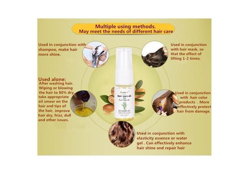 Huile D'argan Cheveux Peau Visage Ongles Barbe Cuticules meilleur 100% Pur Anti-Vieillissement Anti Rides Pressée À Froid Hydratant au meilleur prix au Maroc