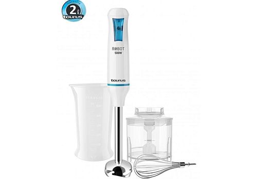 TAURUS MIXEUR PLONGEANT 3EN1 + FOUET + BOL HACHOIR 500W ROBOT 500 + INOX au meilleur prix au Maroc