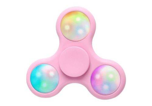 Spinner avec LED - LED Fidget Spinner - Rose au meilleur prix au Maroc