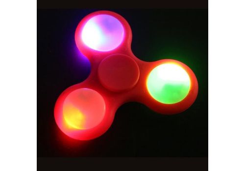 Spinner avec LED - LED Fidget Spinner - Rouge au meilleur prix au Maroc
