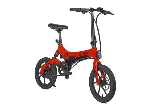 Bike X6 Rouge - Bicyclette électrique pliable, Vélo de confort de haute de gamme au meilleur prix au Maroc