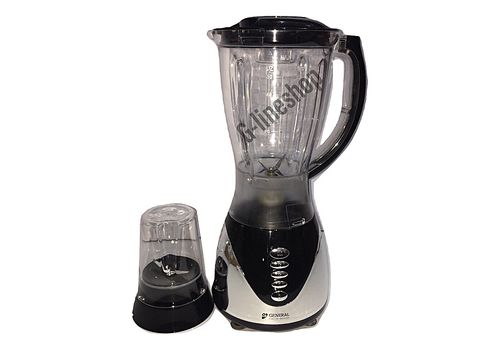 GENERAL BLENDER 1.5L AVEC MOULIN BOL INCASSABLE NOIR au meilleur prix au Maroc