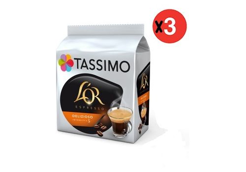 Pack de 48 Capsules café TASSIMO L'Or  Café Delizioso au meilleur prix au Maroc