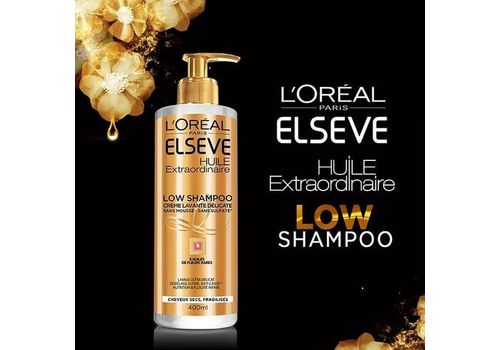 L'OREAL PARIS Crème lavante nutritive pour cheveux secs Elsève Low - 400 ml au meilleur prix au Maroc