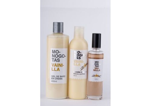 Pack Monogotas Lotion Pour Le Corps 250 ml + Spray 100 ml + Gel Douche Vanille 400 ml Pour Femme Monogotas au meilleur prix au Maroc