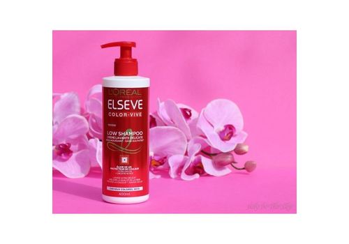 LOW SHAMPOO / Sans sulfatés  Elseve Color-Vive Low Shampoo 400 ml au meilleur prix au Maroc