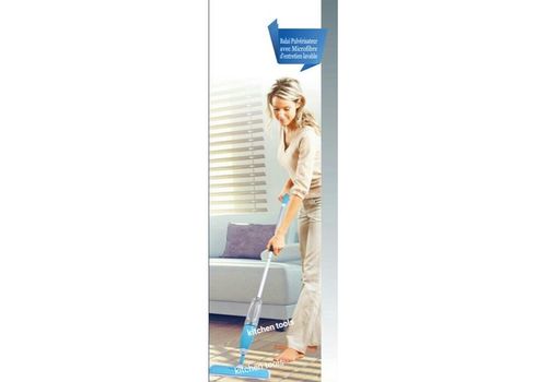 BALAI PULVERISATEUR AVEC MICROFIBRE D'ENTRETIEN LAVABLE-ROUGE au meilleur prix au Maroc