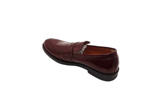 Gentleman Penny loafers Cuir Bordeau démasquable - 526 au meilleur prix au Maroc