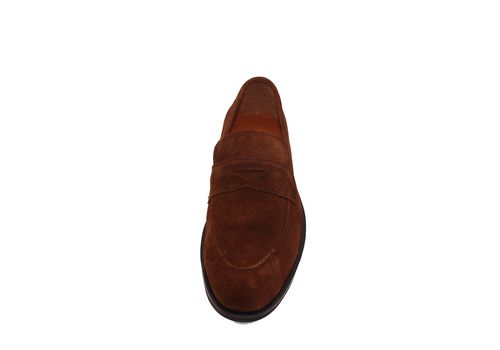 Gentleman Penny loafers Daim Marron perce - 526 au meilleur prix au Maroc