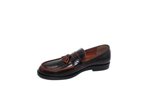 Eleganza Tassel loafers Cuir Marron foncé- 523 au meilleur prix au Maroc