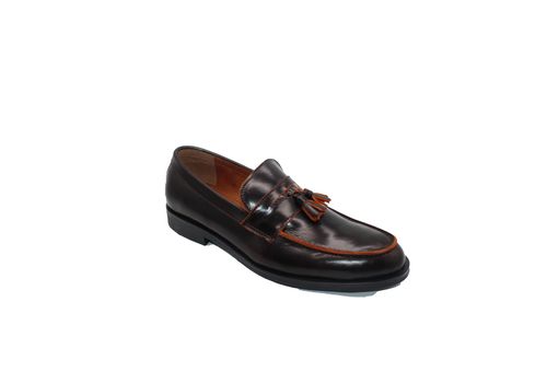 Eleganza Tassel loafers Cuir Marron foncé- 523 au meilleur prix au Maroc