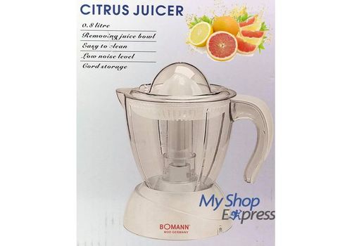 PRESSE AGRUMES ELECTRIQUE BOMANN SILENCIEUX ULTRA COMPACT 40W JUS ORANGE CITRON au meilleur prix au Maroc