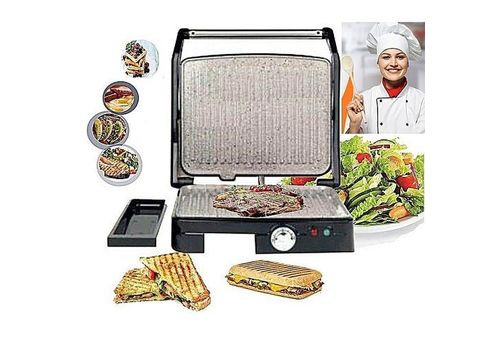 PANINI GRILL TURBO GRANIT 1800W ANTIADHESIVE BARBECUE SANS HUILE SANS BEURRE au meilleur prix au Maroc
