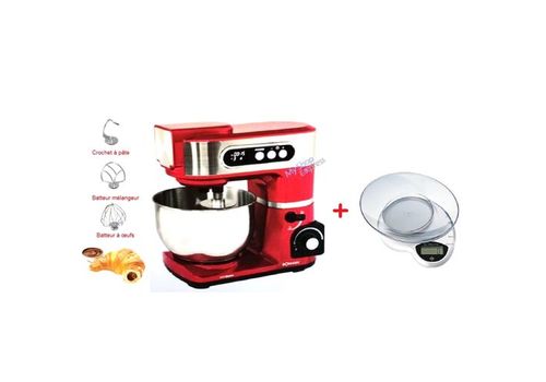 ROBOT PETRIN LAMACOM A ECRAN 7L AVEC 7 VITESSES, BOL EN VERRE + BALANCE CUISINE GRATUIT au meilleur prix au Maroc