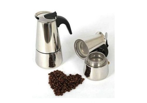 CAFETIERE ITALIENNE EN ACIER INOXYDABLE - 6 TASSES au meilleur prix au Maroc