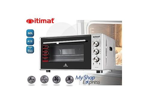 ITIMAT FOUR ELECTRIQUE 60L DOUBLE VITRAGE VENTILATEUR TURBO LAMPE INTERIEUR au meilleur prix au Maroc