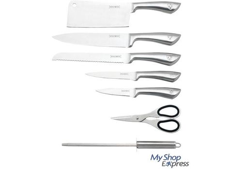 SET DE COUTEAUX STAINLESS STEEL - 8 PIECES au meilleur prix au Maroc