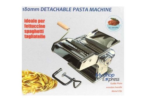 BOMANN MACHINE A PATES MANUELLE DETACHABLE ACIER CHROME - 180MM GRIS au meilleur prix au Maroc
