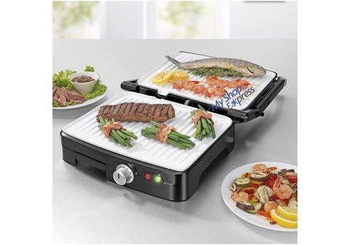 PANINI GRILL TURBO GRANIT 1800W ANTIADHESIVE BARBECUE SANS HUILE SANS BEURRE au meilleur prix au Maroc