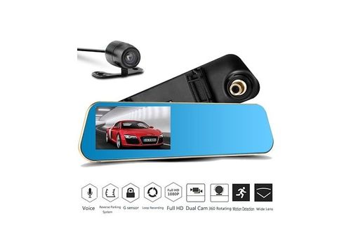 FULL 1080P HD DUAL CAR CAMERA VEHICLE BLACKBOX DVR MOTION DETECTION NIGHT VISION au meilleur prix au Maroc